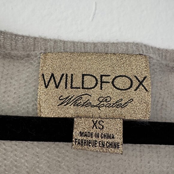 Wildfox White Label Cloud Print Distressed Sweater – XS, Slouchy Fit - Picture 4 of 6